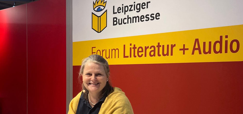 Eva Laspas auf der Messe Leipzig